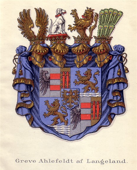 Coat of arms - greve Ahlefeldt af Langeland